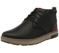 Skechers Men's Evenston Renli Sneaker,Black Leather,6.5 UK