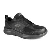 Skechers Mens Extra Wide Lace Up Arch Fit Trainers Black-Black | Autumn Winter Collection | Mary-Jane Trainer | Lace Up