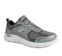 Skechers Mens Extra Wide Lace Up Arch Fit Trainers Charcoal | Autumn Winter Collection | Mary-Jane Trainer | Lace Up
