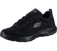 Skechers Men's Flex Advantage 4.0 Providence Sneaker, Black Mesh/Pu/Black Trim, 5.5 UK