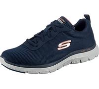Skechers Men's Flex Advantage 4.0 Providence Sneaker, Navy Mesh/Pu/Black Trim, 7 UK