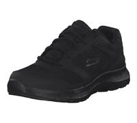 Skechers Men's Flex Advantage 4.0 Sneaker, Black Leather Mesh Pu Black Trim, 10.5 UK
