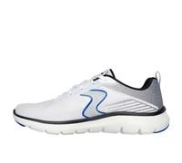Skechers Men's Flex Advantage 5.0 Spreelo Sneaker, White Mesh/Pu/Black & Royal Trim, 9 UK