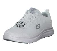 Skechers Men's Flex Advantage - Bendon SR Sneaker,White Mesh Water and Stain Repellent Treatmen,11 UK