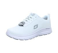 Skechers Men's Flex Advantage - Bendon SR Sneaker,White Mesh Water and Stain Repellent Treatmen,12 UK