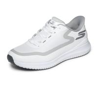Skechers Men's Slip-ins: GO GOLF Flight Golf Shoes in White/Gray, Size 11.5 | Synthetic/Textile