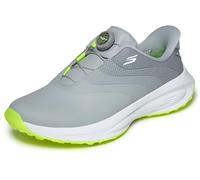 Skechers Men's GO Golf Spike-less Shoe, Waterproof Synthetic, Twist-Fit Dial Closure, Gray UK 11