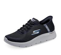 Skechers Men's Slip-ins: GO WALK Flex - Hands Up Sneaker in Black, Size 6 | Textile/Synthetic, Vegan, Machine Washable
