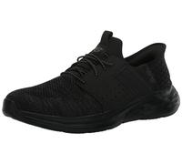 Skechers Men's Garner-Newick 210803 Low Profile Bungee Lace Slip-Ins, Black/Black, 12 UK