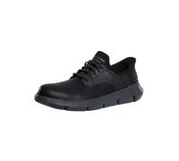 Skechers Men's Garza Carlyn Slip-On Sneakers, Black Leather, 9 UK
