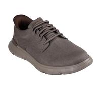 Skechers Mens Garza Clive Slip-In Trainers - Dark Taupe - Dark Taupe - 12 UK