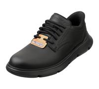 Skechers Men's Garza Duran Slip-On Sneakers, Black Leather/Synthetic, 11 UK