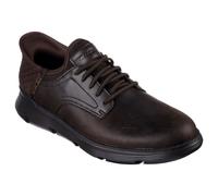 Skechers Mens Garza - Gervin 205046-Choc Chocolate Lace Up Shoes UK 6