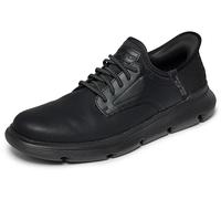 Skechers Men's Slip-ins: Garza - Gervin Slip-On Shoes in Black, Size 9.5 Wide | Textile/Leather