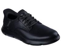 Skechers Men's Garza Gervin Slip-On, Black Leather, 9 UK Wide