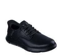 Skechers Mens Garza - Gervin Leather Wide Shoes (10 UK Wide) (Black)