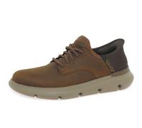 Skechers Men's Garza-Gervin Sneaker, Brown, 8.5 UK