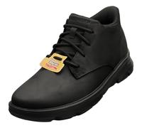 (Black, 9 (Adults')) Skechers Arch Fit Garza Ridley Leather Men's Black Ankle Boots