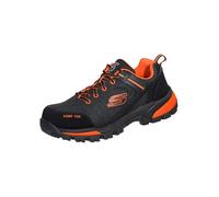 Skechers Men's Gatlon Strigax Work Shoes, Black Orange Leather/Synthetic/Textile, 10.5 UK