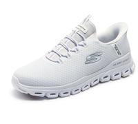 Skechers Mens Glide-Step Noxus Cushioned Stretch Trainers - White - UK9.5