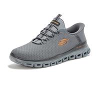 Skechers Men's Sneaker Glide-Step Noxus Hands-Free Slip-In, Charcoal/Orange, 10.5 UK Wide