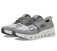 Skechers Glide-Step Pro Wide Fit Memory Foam Slip On Trainers- Grey, Grey, Size 8, Men Grey