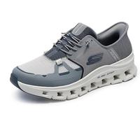 Skechers Men's Glide-Step Pro Hands Free Slip-in Sneaker, Gray/Charcoal, 14