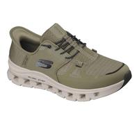 Skechers Men's Glide-Step PRO Trainers, Olive Mesh/Hotmelt/Black Trim, 8 UK