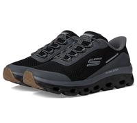 Skechers Men's Glide-Step Sole Hands Free Slip-in Sneaker, Black/Charcoal, 11