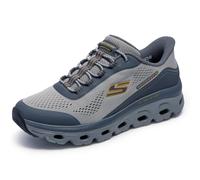 Skechers Men's Glide-Step Sole Hands Free Slip-in Sneaker, Gray, 13 UK