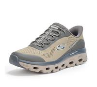 Skechers Men's Glide-Step Sole Hands Free Slip-in Sneaker, Olive Leaf for Me Leaf It to Me, 9 UK