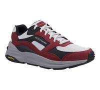Skechers Global MEMORY FOAM Mens - Red Leather - Size UK 9