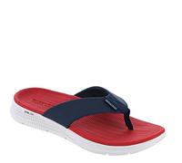 Skechers Mens Go Consistent Sandal Synthwave Flip-Flop, Navy Red, 10 UK