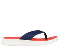 Skechers Men's GO Consistent Sandal - Synthwave Sandals in Navy Blue/Red, Size 8.5 | Synthetic, Vegan, Machine Washable