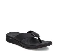 Skechers Men's GO Consistent Sandal - Synthwave Sandals in Black, Size 10 | Synthetic, Vegan, Machine Washable