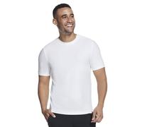 Skechers Men's Go Dri All Day Solid Tee T-Shirt, White, M