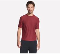 Skechers Men's GO DRI All Day T-Shirt in Charcoal/Red, Size XL | Polyester