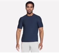 Skechers Men's GO DRI All Day T-Shirt in Navy Blue, Size 2XL | Polyester