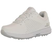 Skechers Mens Go Golf Elite 5 Arch Fit Waterproof Golf Shoe Sneaker, White/Silver, 9