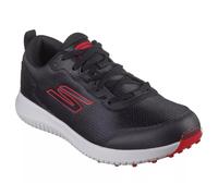 Skechers Men's GO Golf MAX Fairway 4 Sneaker, Black Synthetic/Textile/Red Trim, 7.5 UK