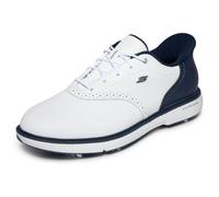 Skechers Men's Golf Shoes GO GOLF Prestige – Slip-in Waterproof, Arch Fit, White/Navy, UK 12