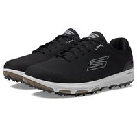 (UK 9, Black/Grey) Skechers Mens 2024 Go Golf Pro 6 Spikeless Arch Fit Waterproof Golf Shoes