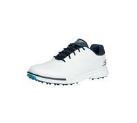 Skechers Men's GO Golf Tempo GF Sneaker, White/Navy/Blue, 7.5