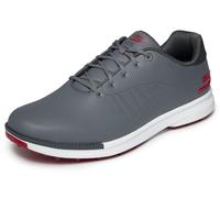 Skechers Men's GO GOLF Tempo Waterproof Spikeless Golf Shoes, 7 | American Golf grey/red 7