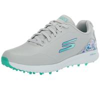Skechers Men's Go Max Arch Fit Spikeless Golf Shoe Sneaker, Gray Floral Waterproof, 8.5