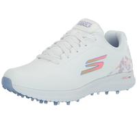 Skechers Men's Go Max Arch Fit Spikeless Golf Shoe Sneaker, White Floral Waterproof, 8.5