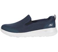 Skechers Men's Go Max Clinched-Athletic Mesh Double Gore Slip on Walking Shoe Sneaker, Navy Textile/White Trim, 10 UK