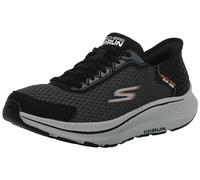 Skechers Men's Go Run Consistent 2.0 Empowered Slip-On Sneakers, Black and Charcoal Textile/Synthetic, 9 UK