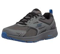 SKECHERS Men's Go Run Consistent-Performance Running & Walking Shoe, Charcoal/Blue, Numeric_11 X-Wide