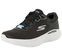 Skechers Men's Go Run Lite Anchorage Trainers, Black and Grey Textile Synthetic, 12 UK